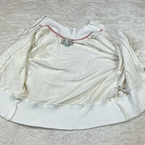 Anthro Saturday Sunday crochet and quilted zip up sweatshirt jacket, xs - Picture 7 of 11